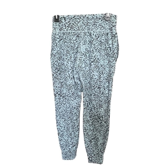 Athleta Salutation Ocelot Spot Joggers SZ L Lounge High Rise Yoga Support - Picture 5 of 10